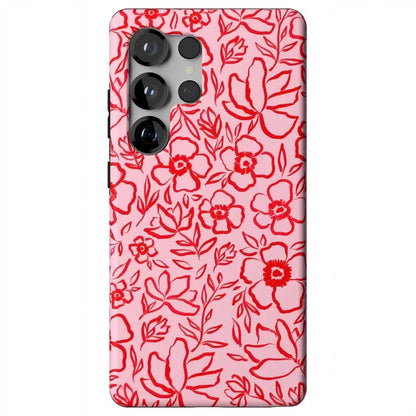 Blush Garden | Floral Doodle Case