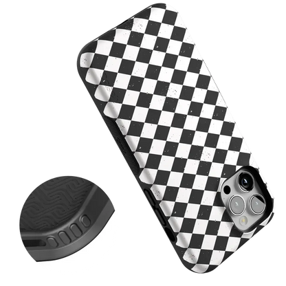 Salem's Hex | Black & White Checkered Case