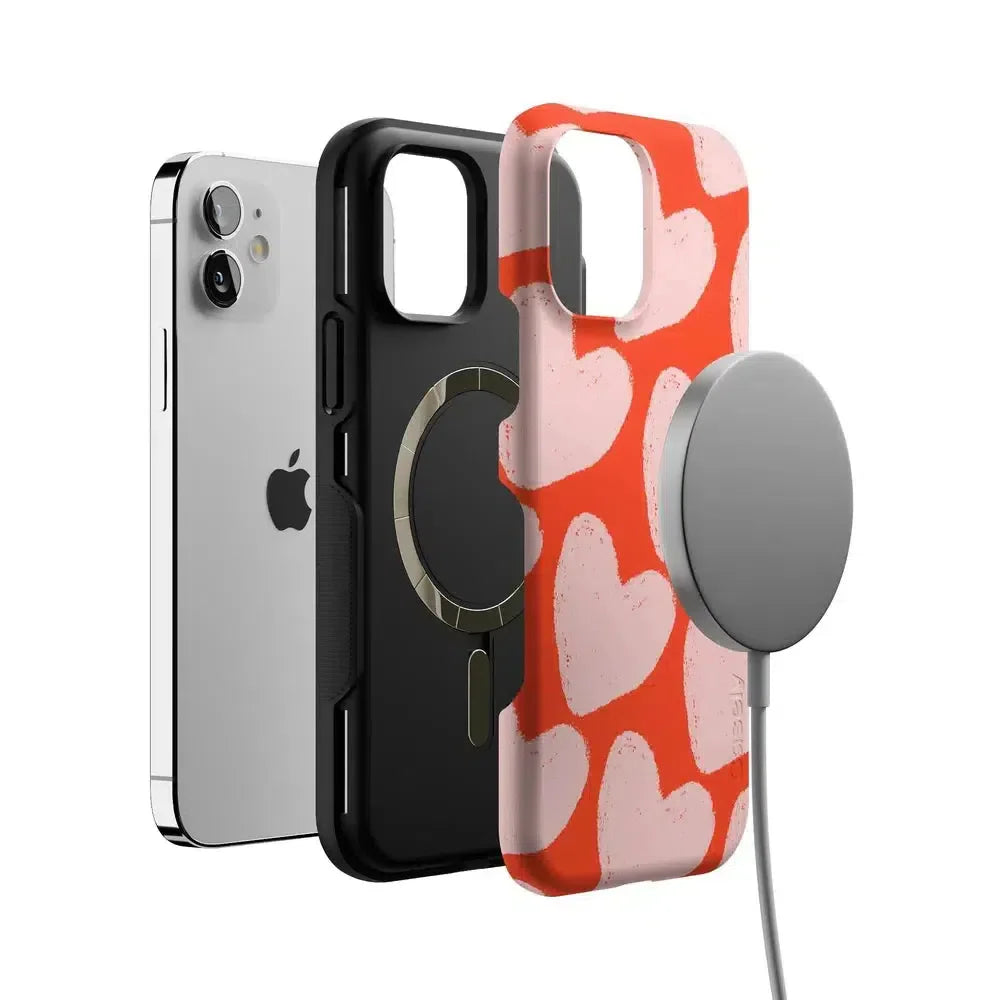 Love You More | Heart Doodle Case