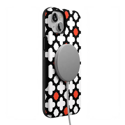 Red Lattice Tile | High Contrast Design Case