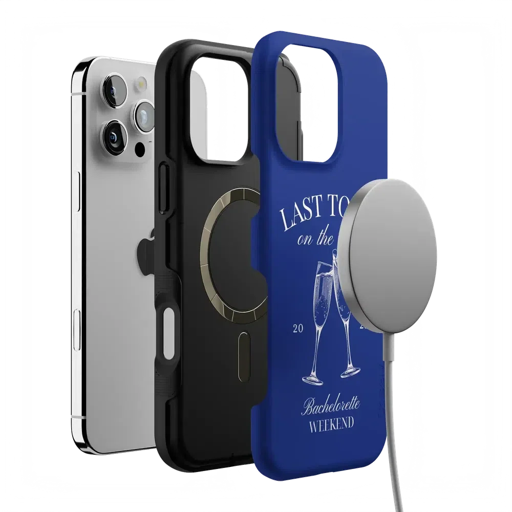 Last Toast | Blue Coastal Bachelorette Case