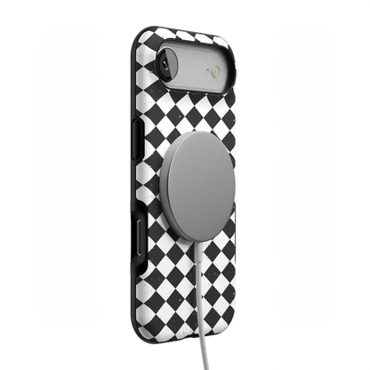 Salem's Hex | Black & White Checkered Case
