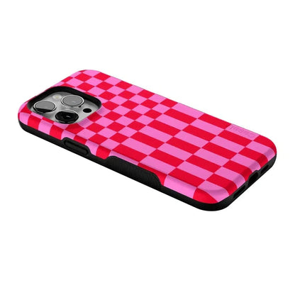 Vibe Check | Pink Checkerboard Case