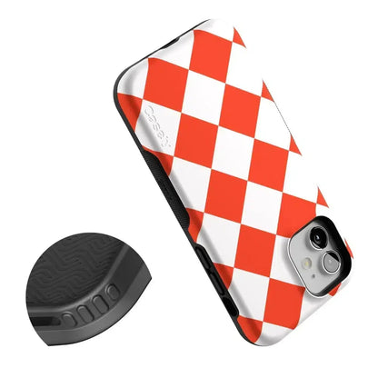 Red Checkerboard | High Contrast Design Case
