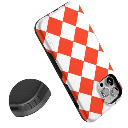 Red Checkerboard | High Contrast Design Case