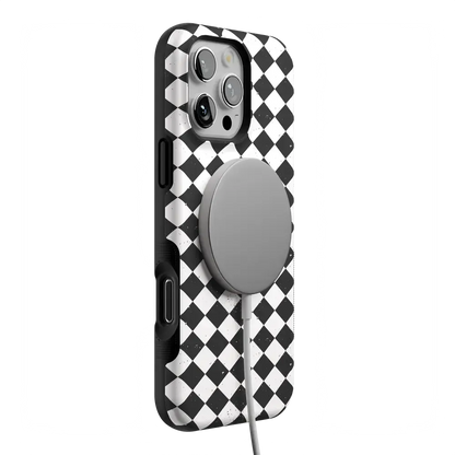 Salem's Hex | Black & White Checkered Case