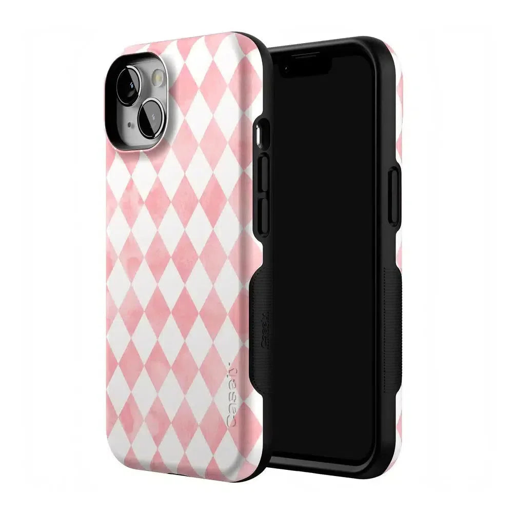 Queen of Diamonds | Pink Watercolor Case