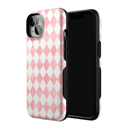 Queen of Diamonds | Pink Watercolor Case