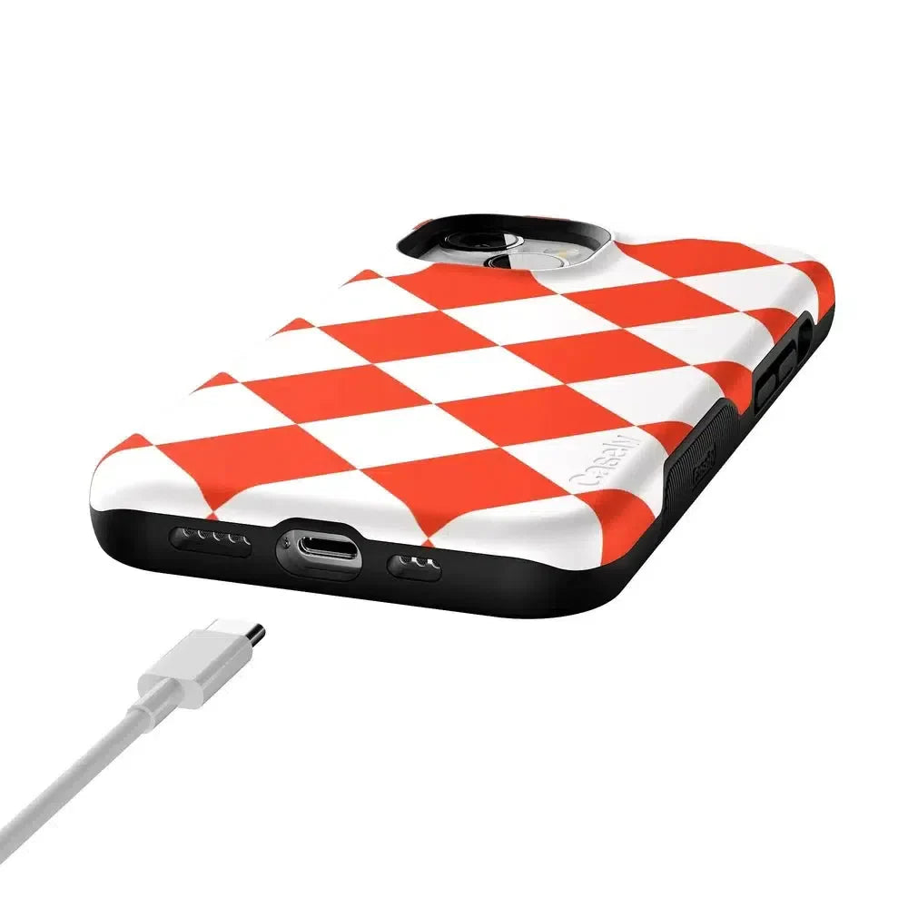 Red Checkerboard | High Contrast Design Case