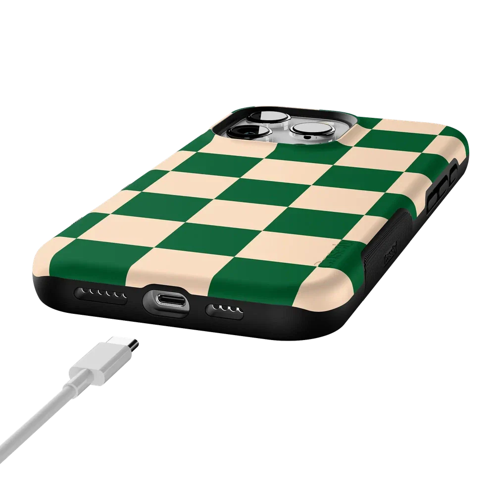 Fit Check | Green Checkerboard Case