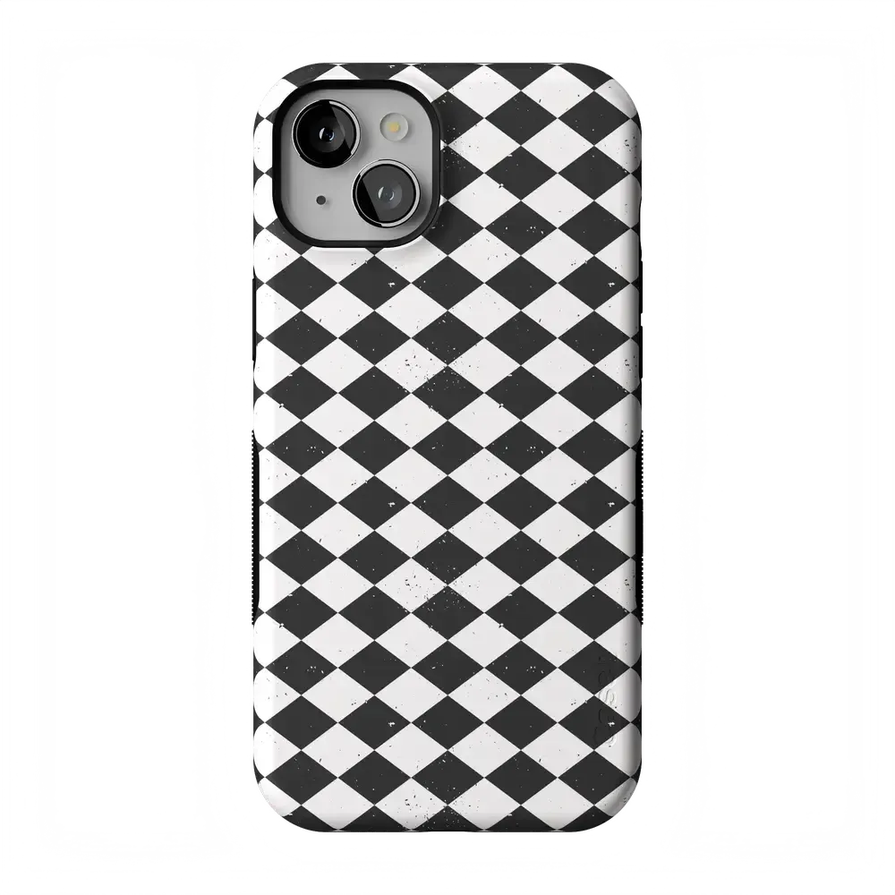 Salem's Hex | Black & White Checkered Case