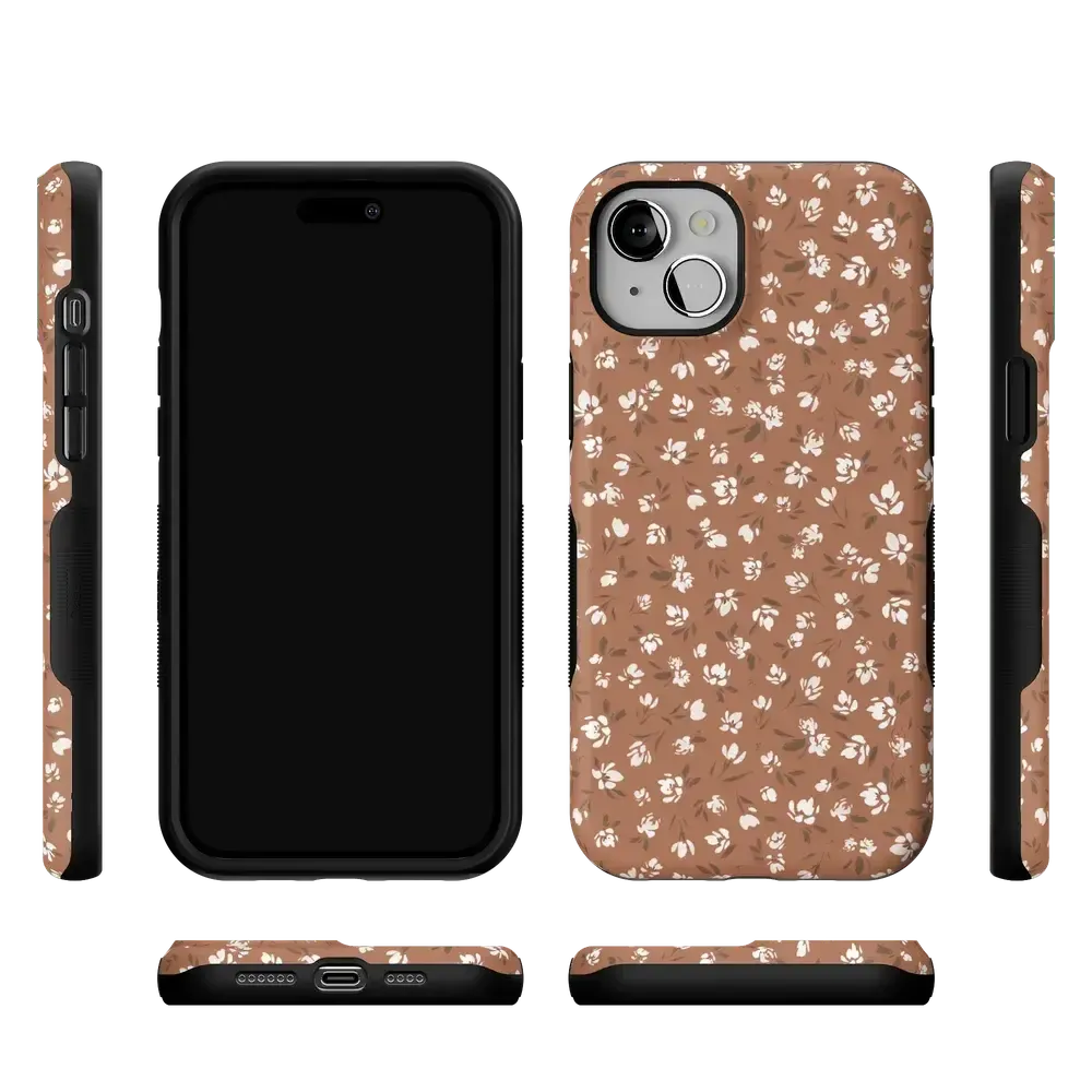 Mocha Meadow | Tiny Flowers Case