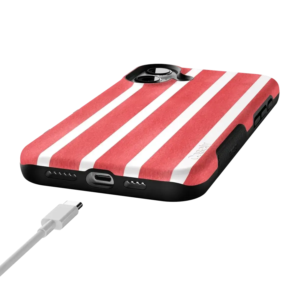 East Coast Summer | Red Stripes Case