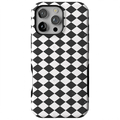 Salem's Hex | Black & White Checkered Case