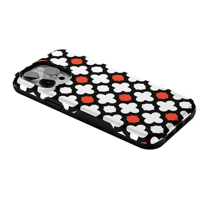 Red Lattice Tile | High Contrast Design Case