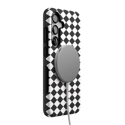 Salem's Hex | Black & White Checkered Case