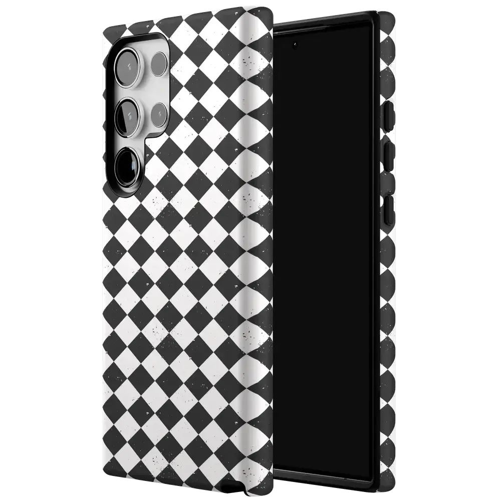 Salem's Hex | Black & White Checkered Case