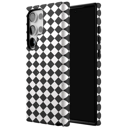 Salem's Hex | Black & White Checkered Case
