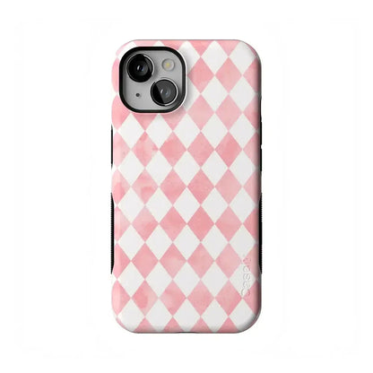 Queen of Diamonds | Pink Watercolor Case