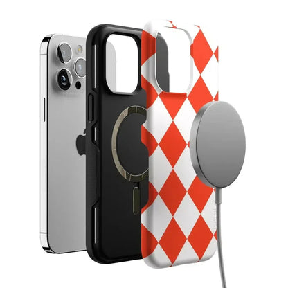 Red Checkerboard | High Contrast Design Case
