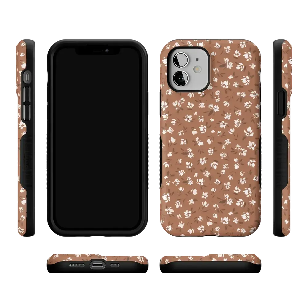 Mocha Meadow | Tiny Flowers Case