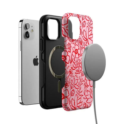 Blush Garden | Floral Doodle Case