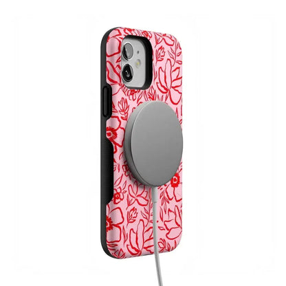 Blush Garden | Floral Doodle Case