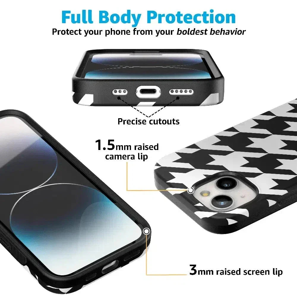 Houndstooth | High Contrast Design Case
