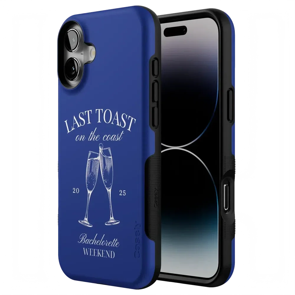 Last Toast | Blue Coastal Bachelorette Case