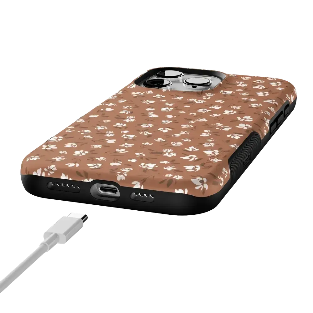 Mocha Meadow | Tiny Flowers Case