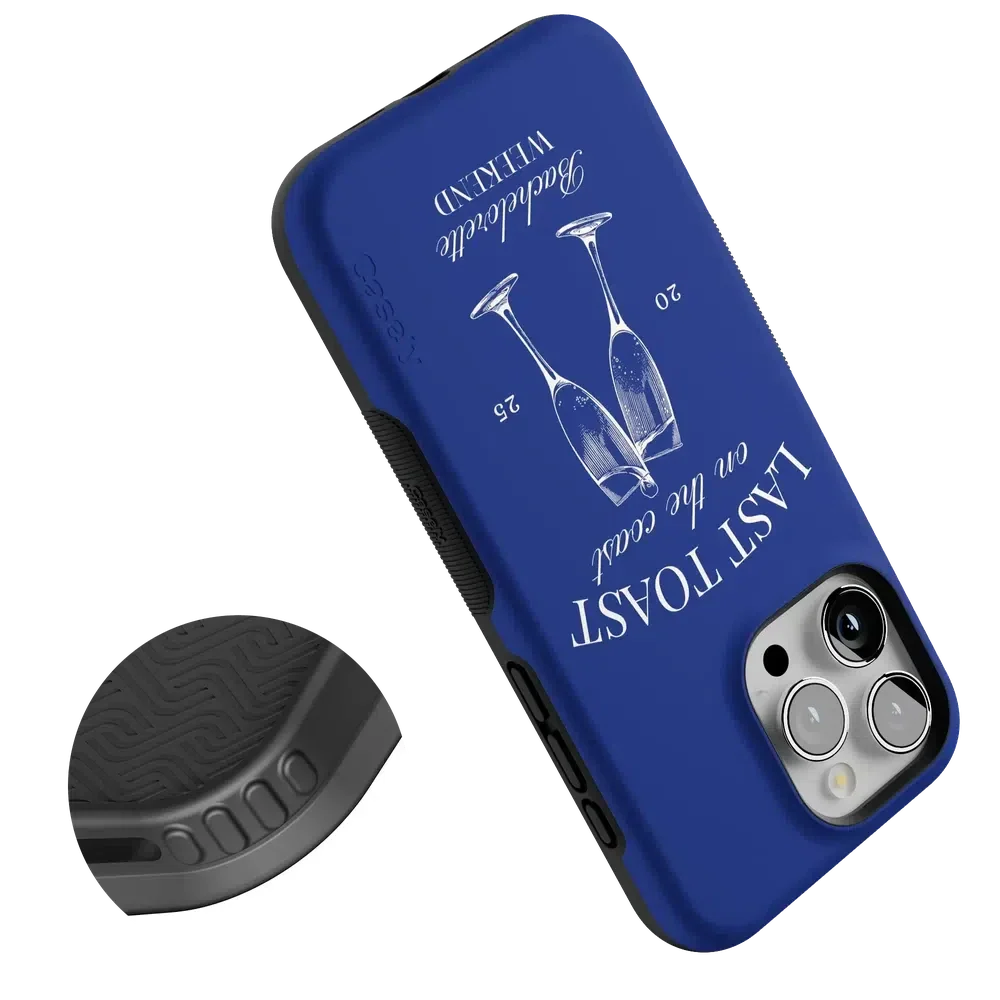 Last Toast | Blue Coastal Bachelorette Case