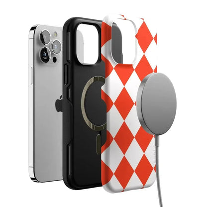 Red Checkerboard | High Contrast Design Case