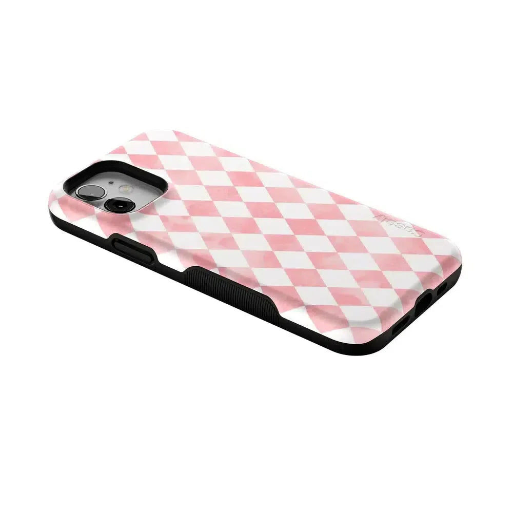 Queen of Diamonds | Pink Watercolor Case