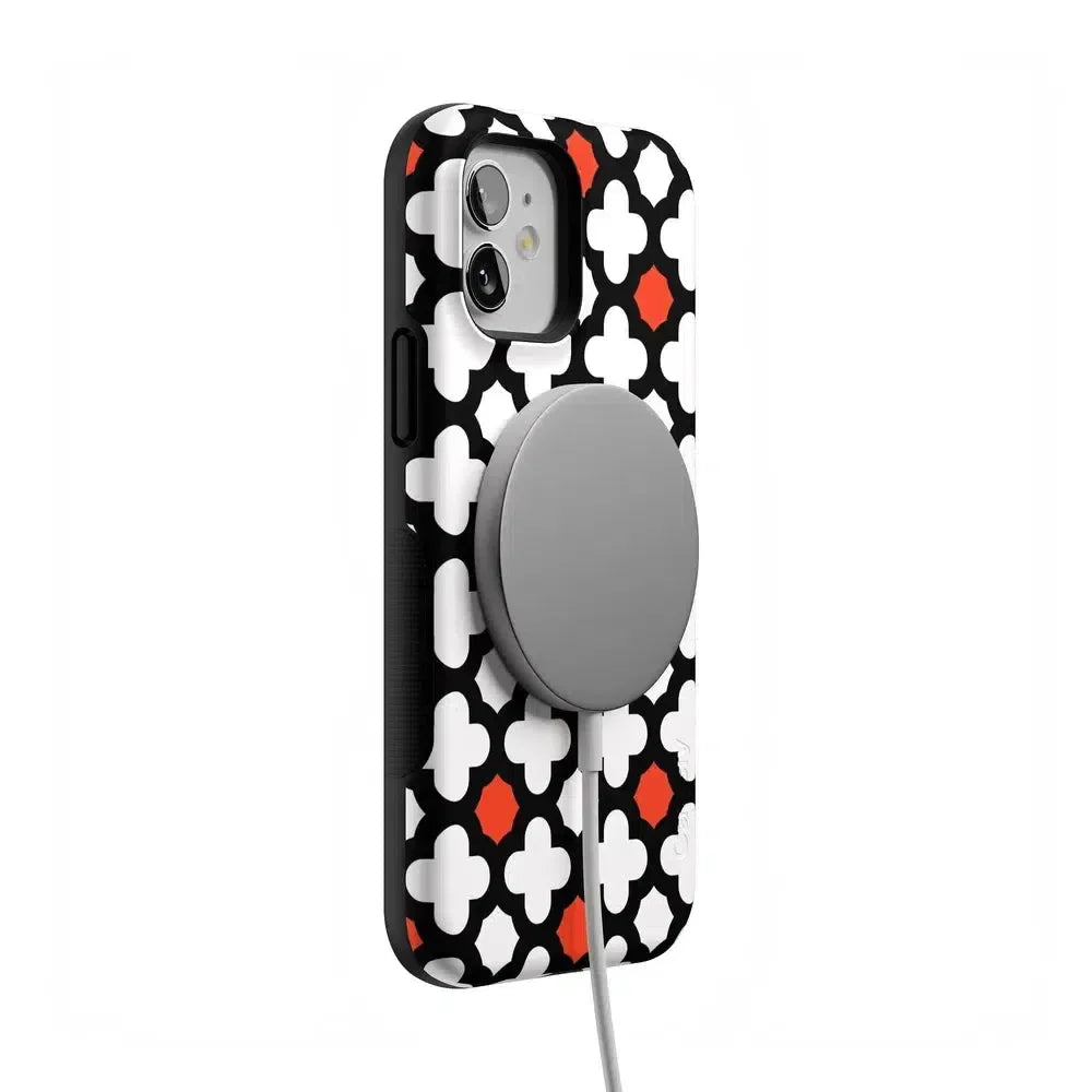 Red Lattice Tile | High Contrast Design Case