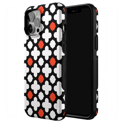 Red Lattice Tile | High Contrast Design Case