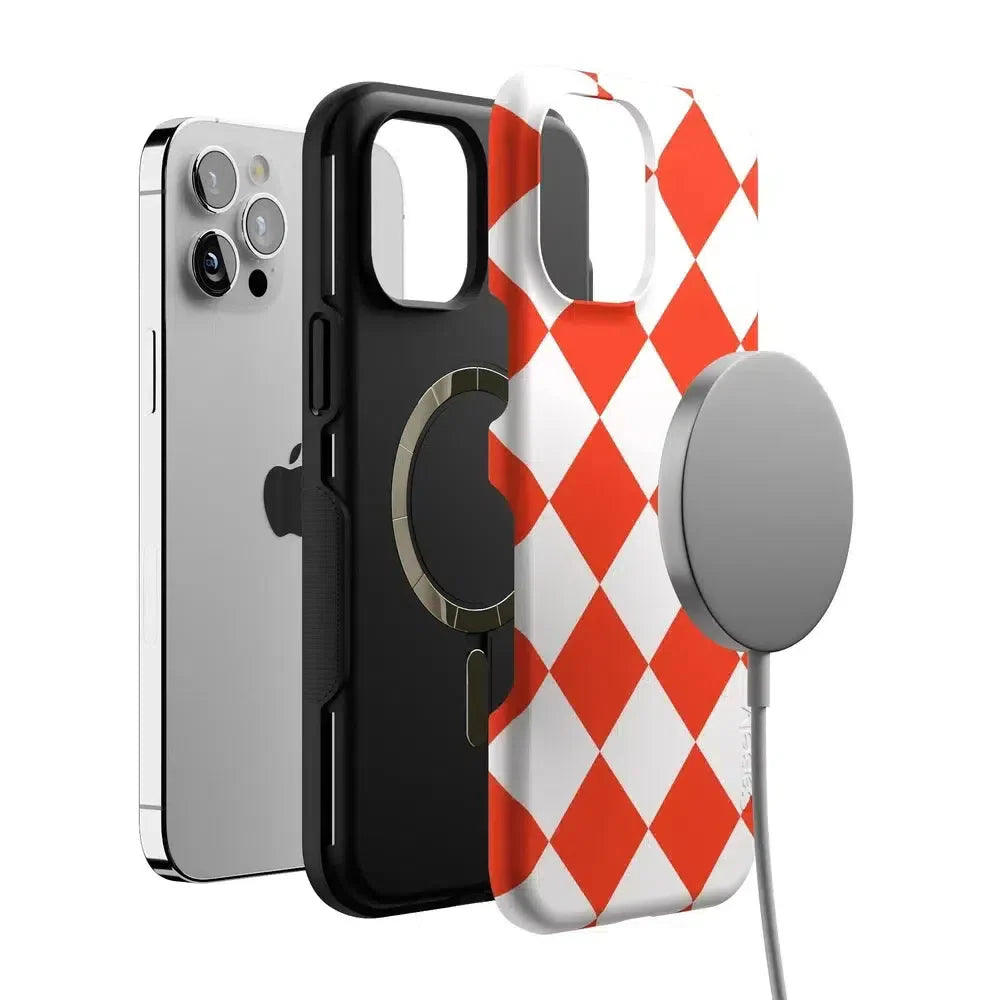 Red Checkerboard | High Contrast Design Case