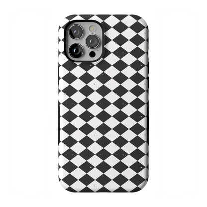 Salem's Hex | Black & White Checkered Case