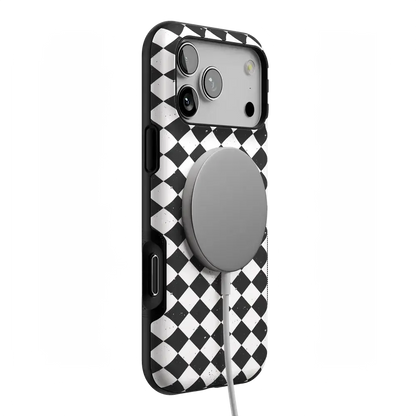 Salem's Hex | Black & White Checkered Case