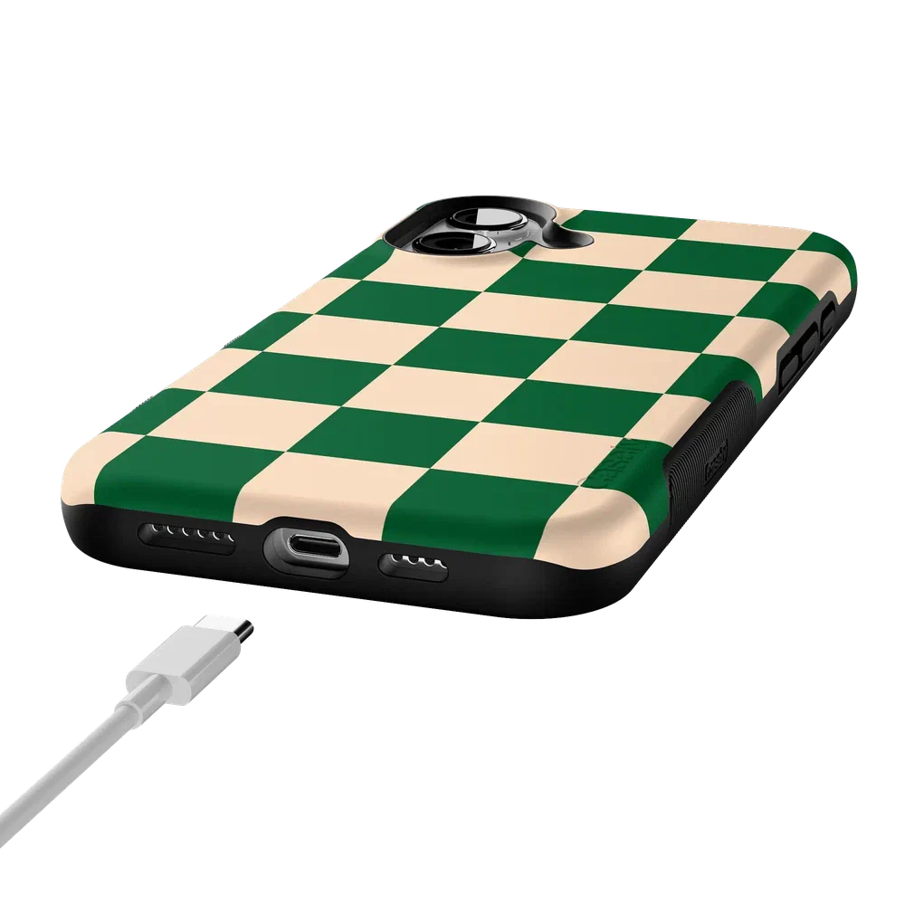 Fit Check | Green Checkerboard Case
