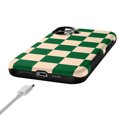 Fit Check | Green Checkerboard Case