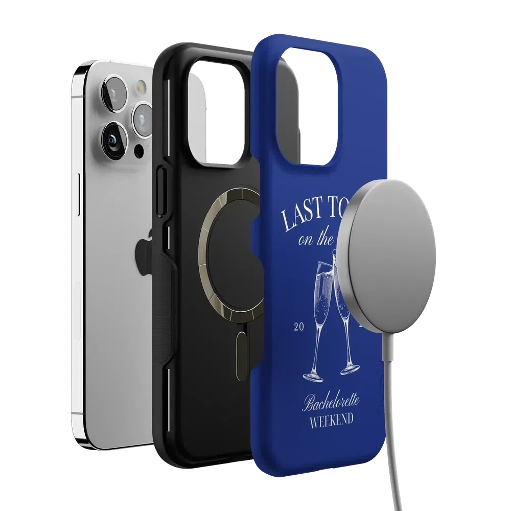 Last Toast | Blue Coastal Bachelorette Case