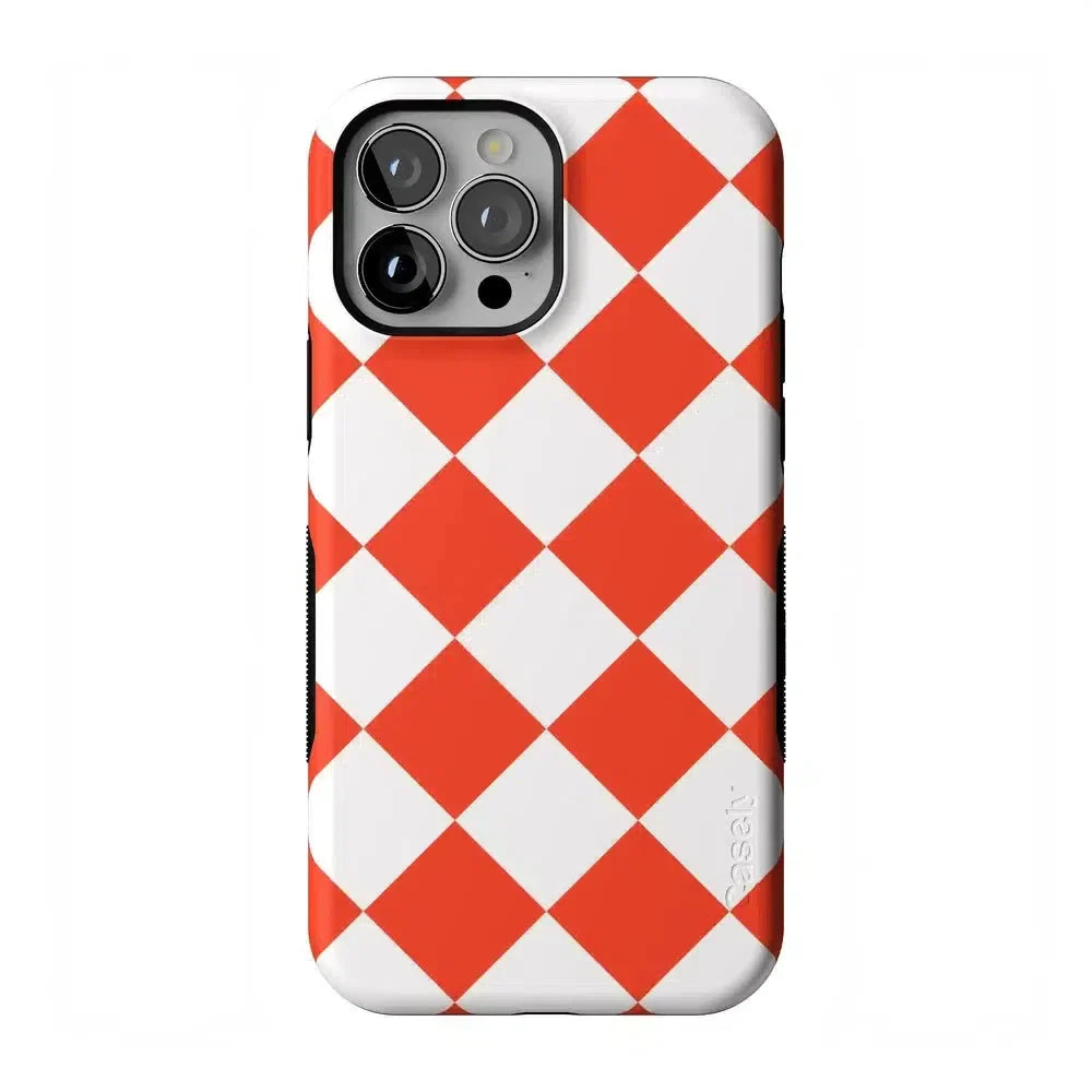 Red Checkerboard | High Contrast Design Case
