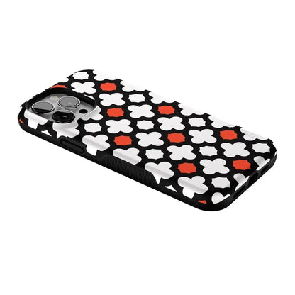 Red Lattice Tile | High Contrast Design Case