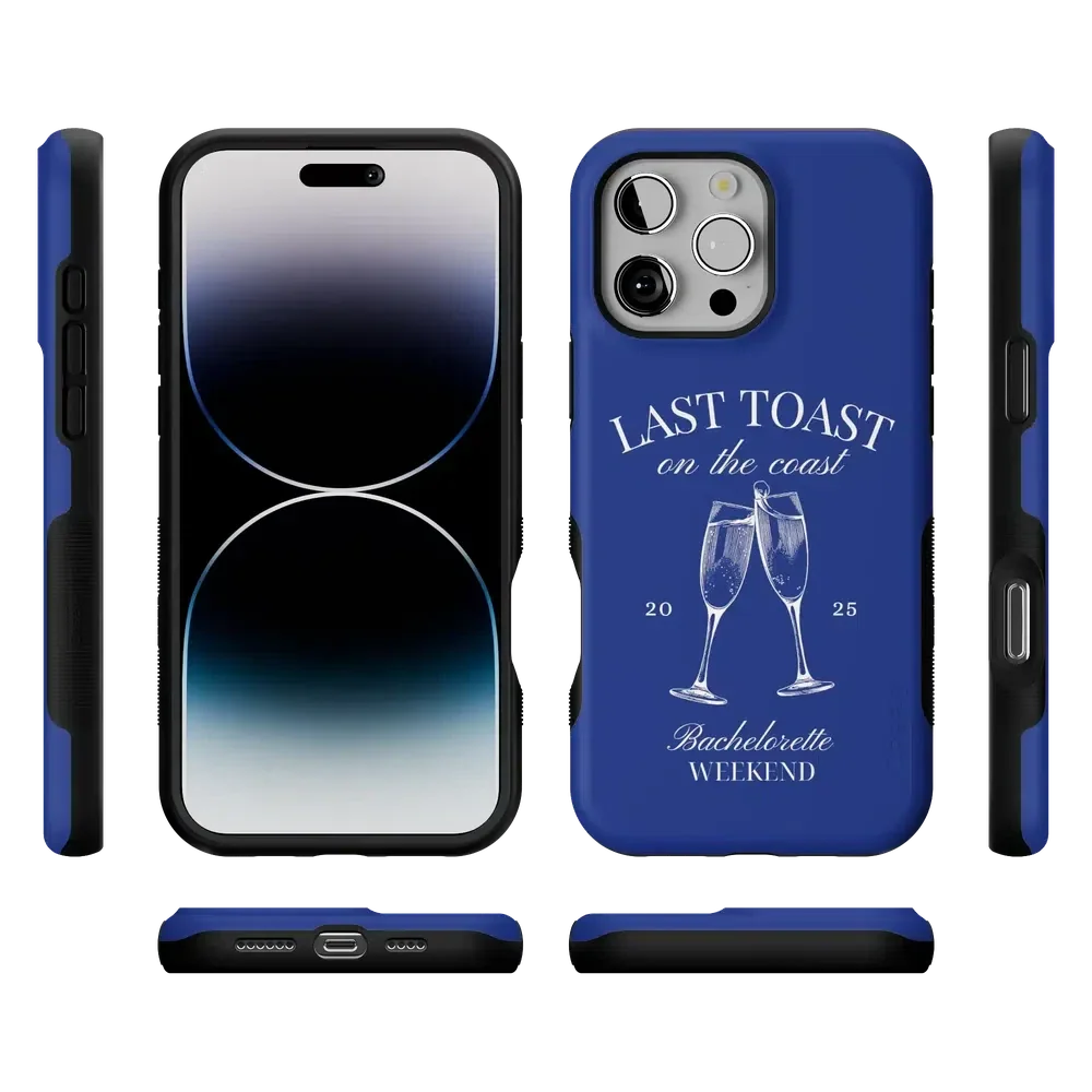 Last Toast | Blue Coastal Bachelorette Case
