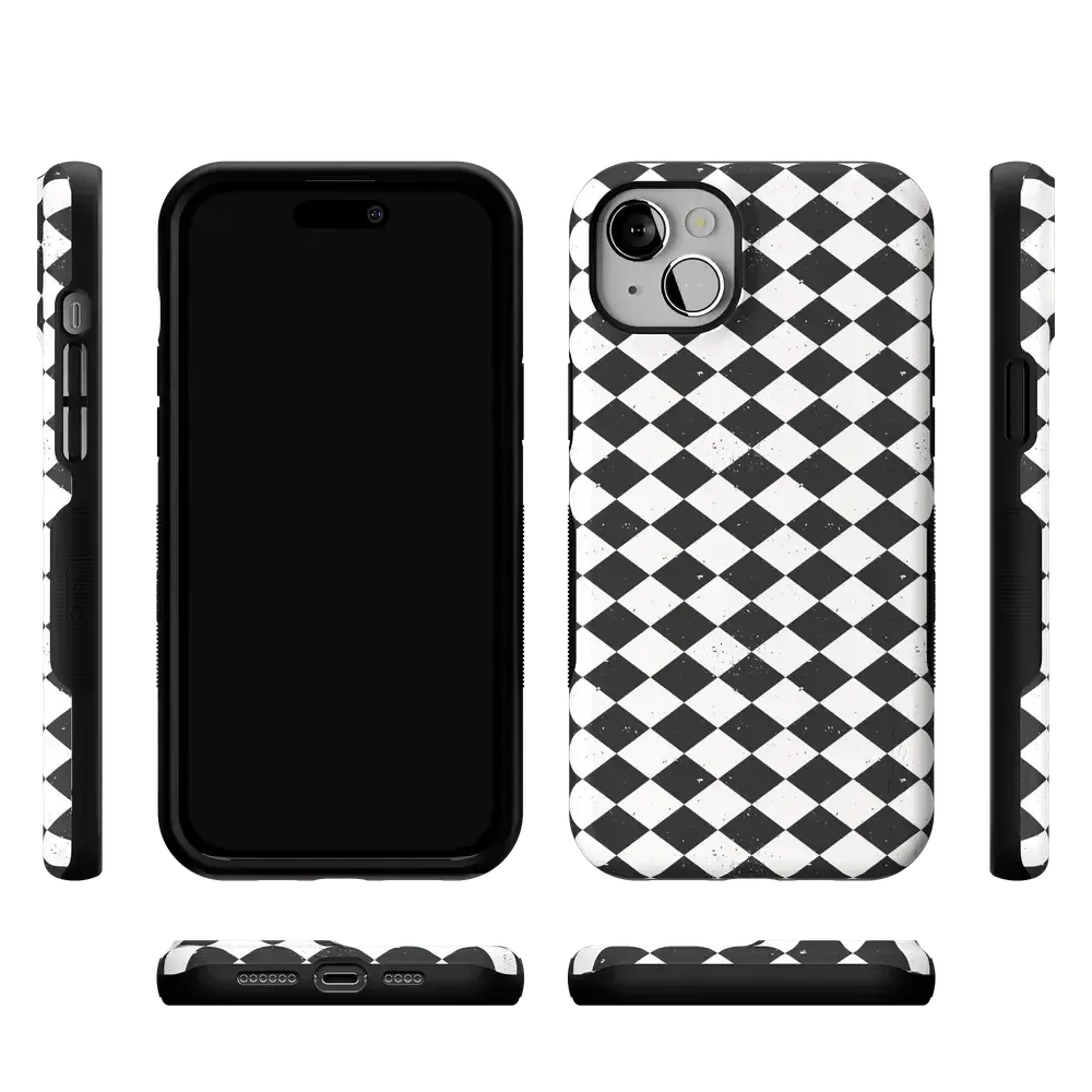 Salem's Hex | Black & White Checkered Case