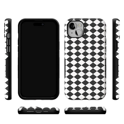 Salem's Hex | Black & White Checkered Case