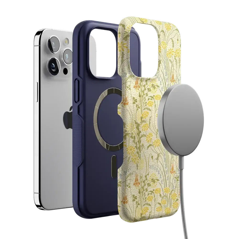 Boho Blooms | Golden Floral Case