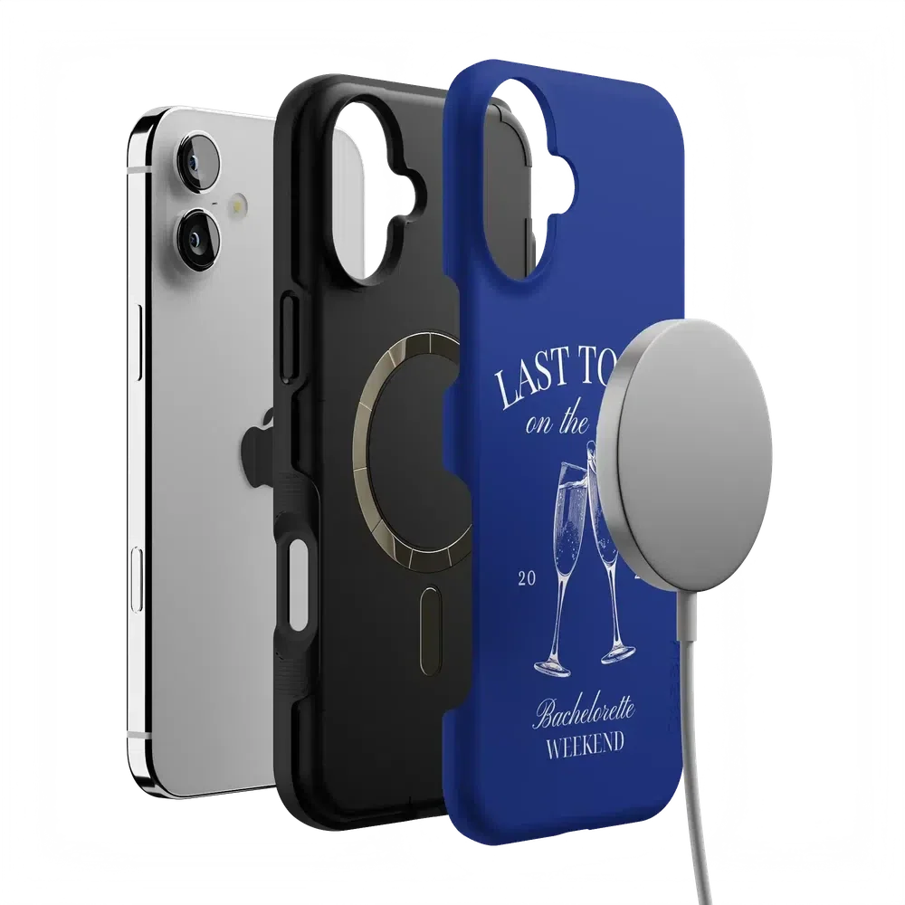 Last Toast | Blue Coastal Bachelorette Case