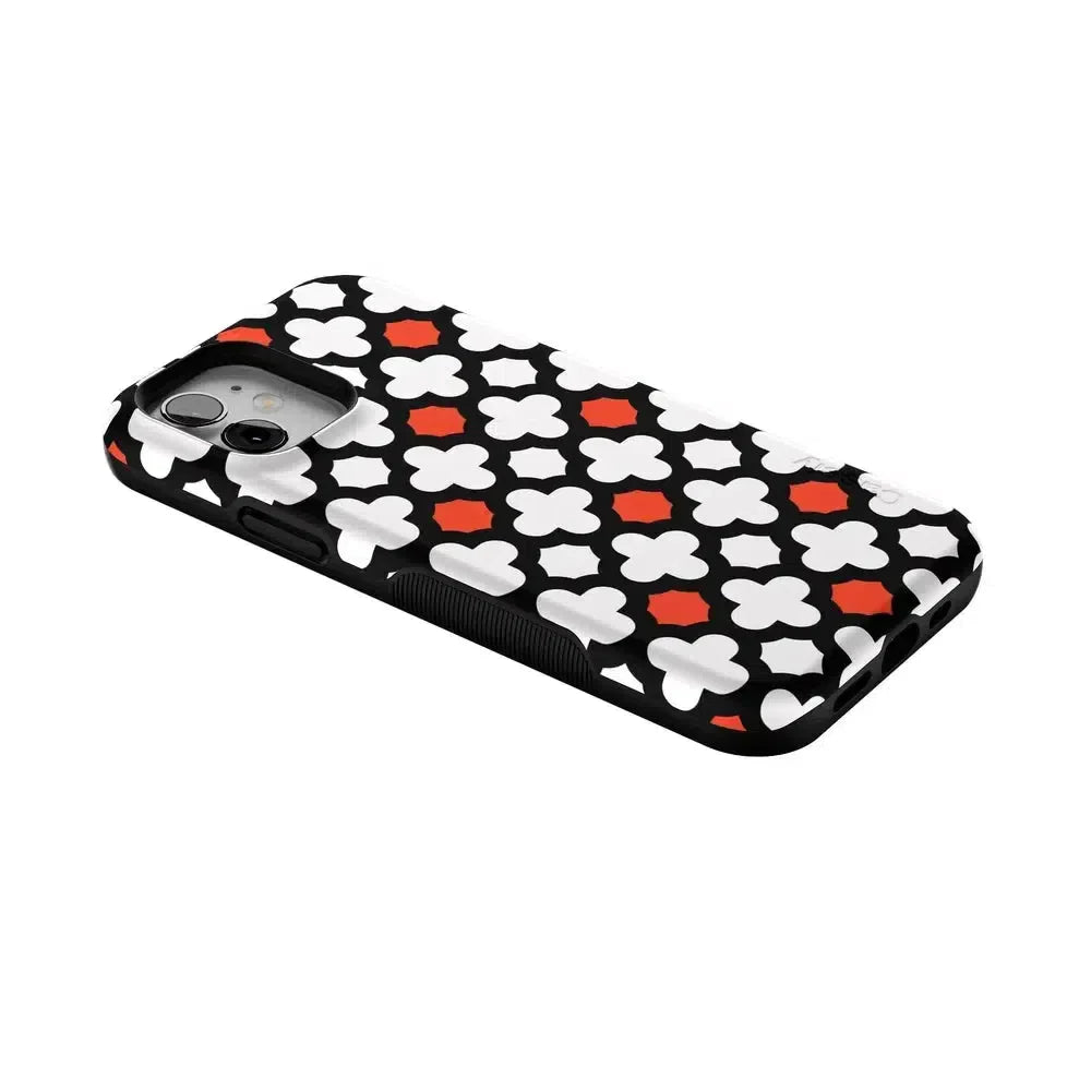 Red Lattice Tile | High Contrast Design Case
