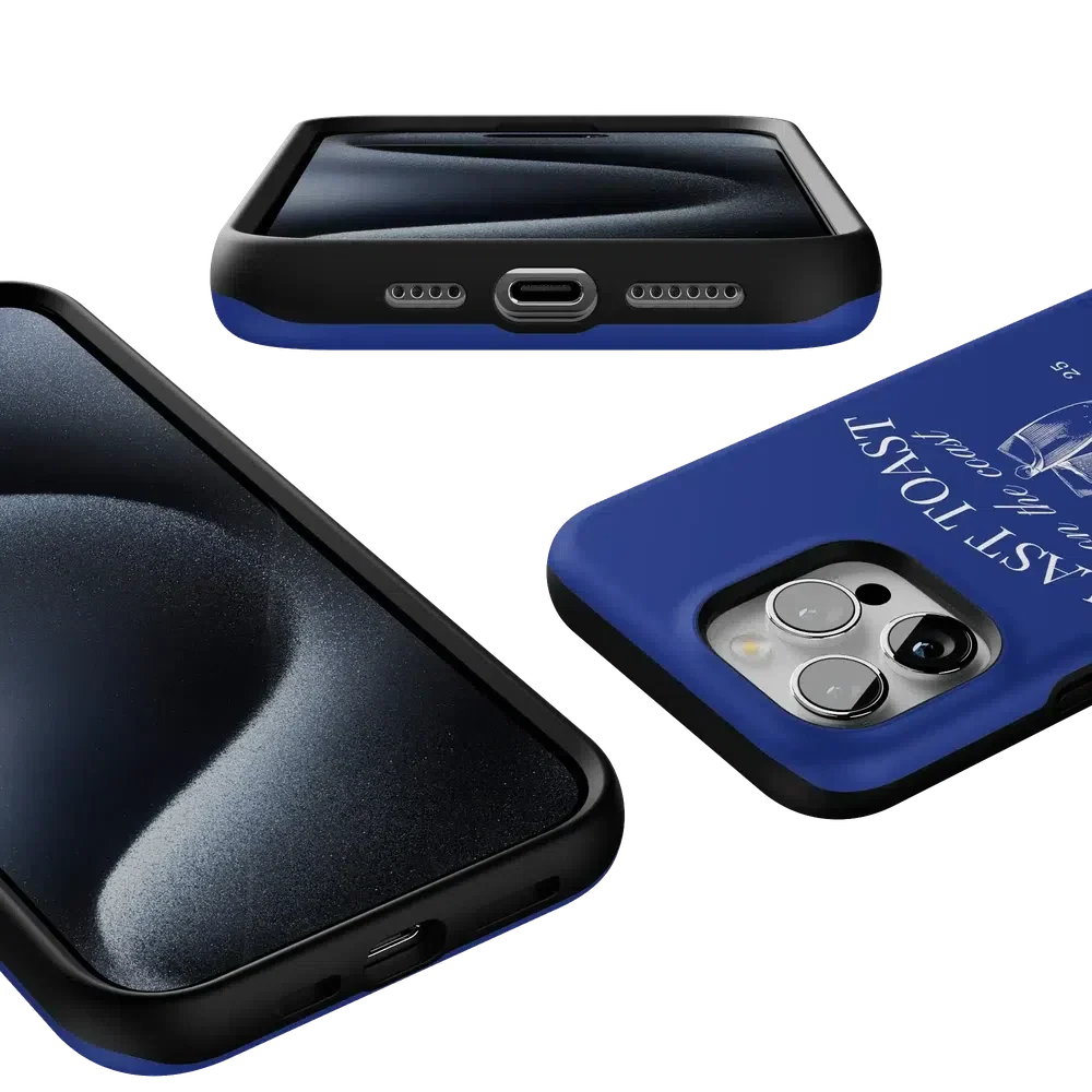 Last Toast | Blue Coastal Bachelorette Case